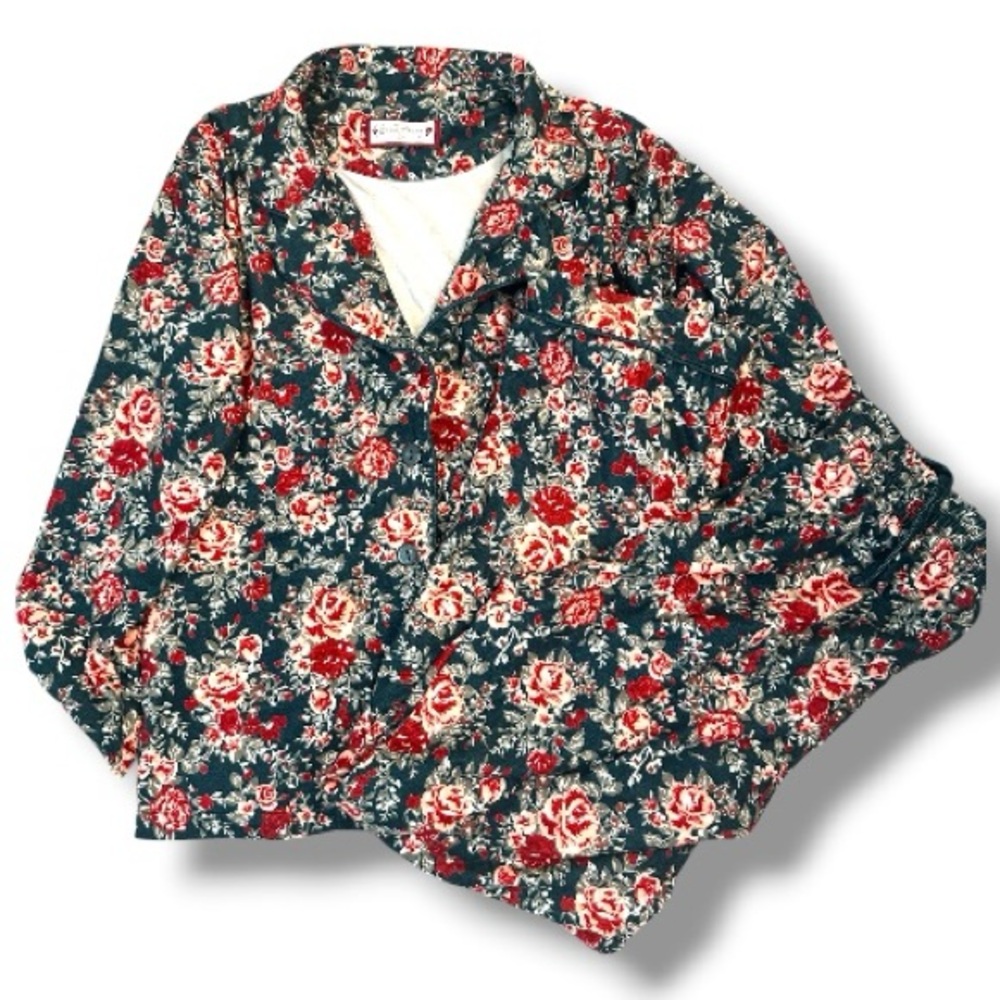 Sweet Honey Floral Pajama Set Girls Size 10 Button Top & Pants Matching Set